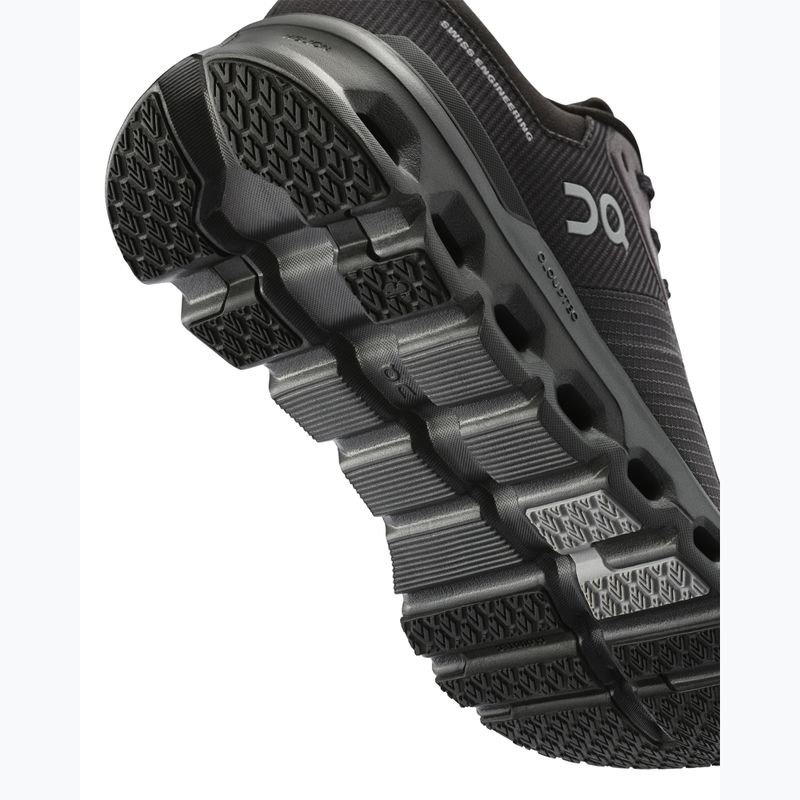 Scarpe da corsa da donna On Cloudrunner 2 Impermeabile magnete/nero 16