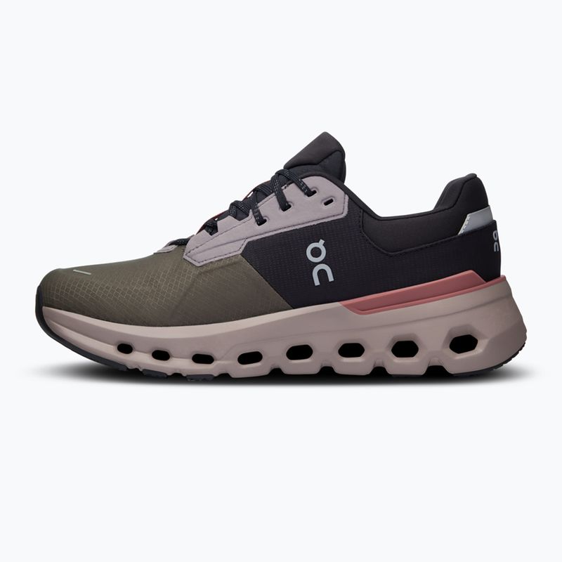 Scarpe da corsa On Cloudrunner 2 Waterproof da donna, oliva/mogano 10