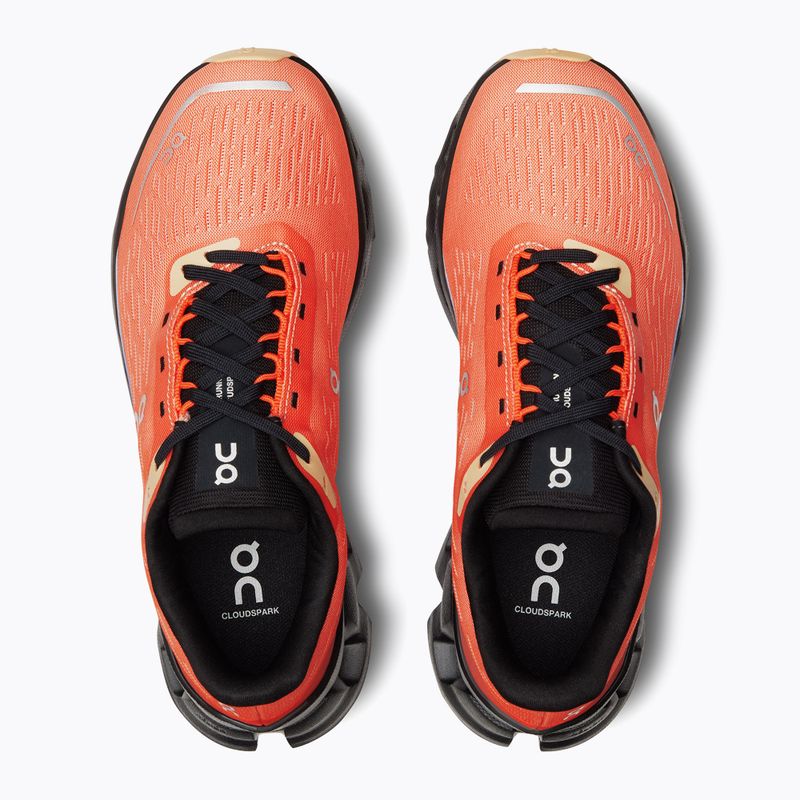 Scarpe da corsa On Cloudspark nero/fiamma da donna 11