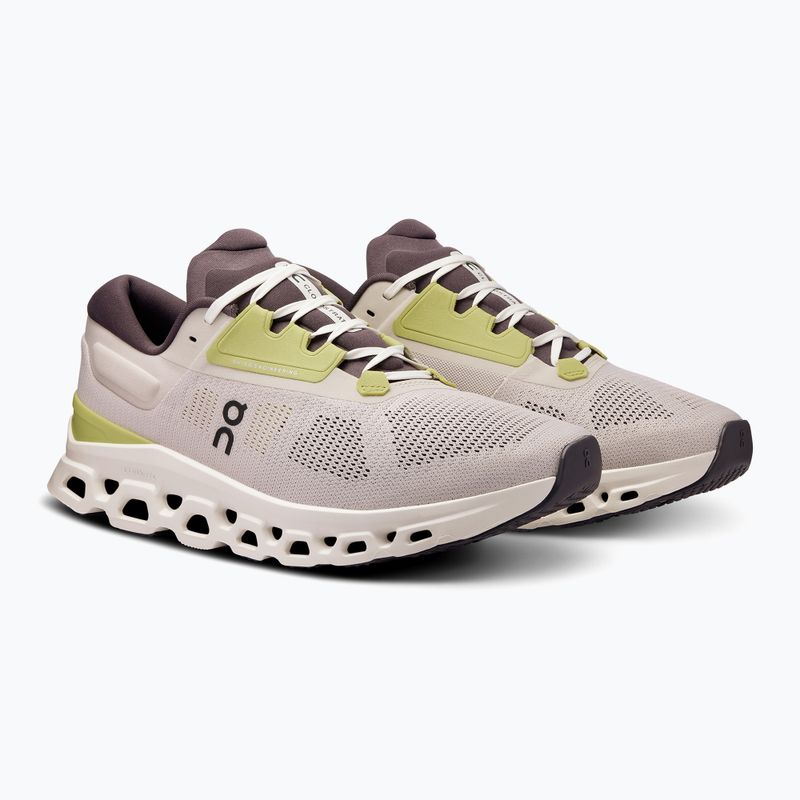 Scarpe da corsa On Cloudstratus 3 pearl/ivory da uomo 8