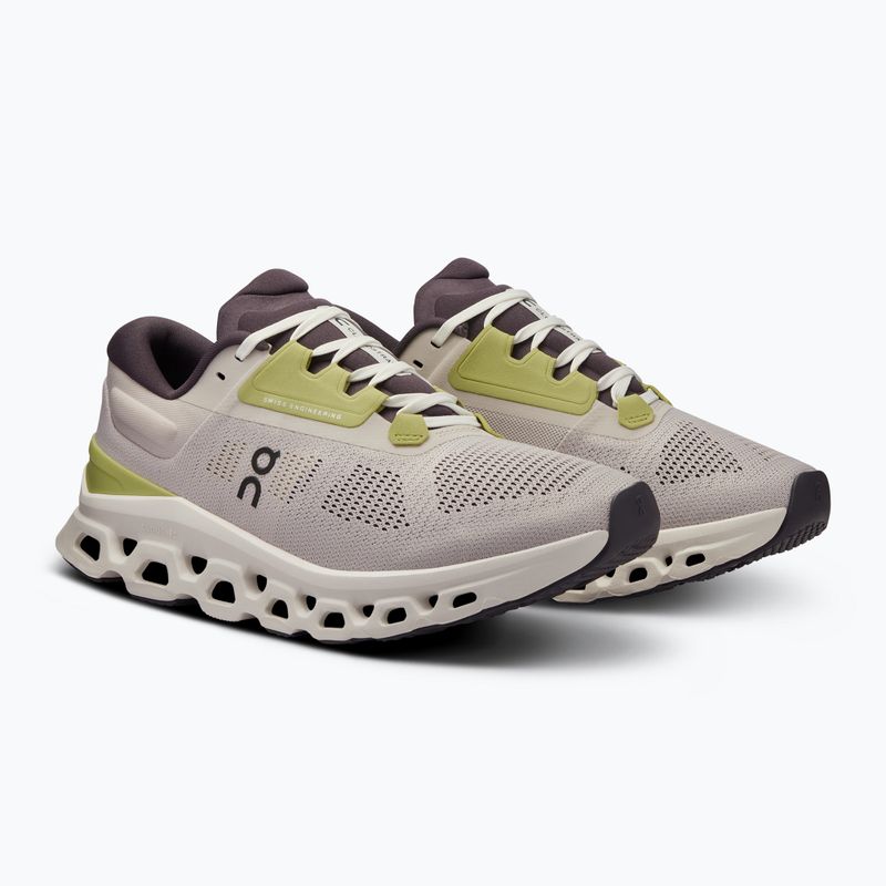 Scarpe da corsa On Cloudstratus 3 perla/avorio da donna