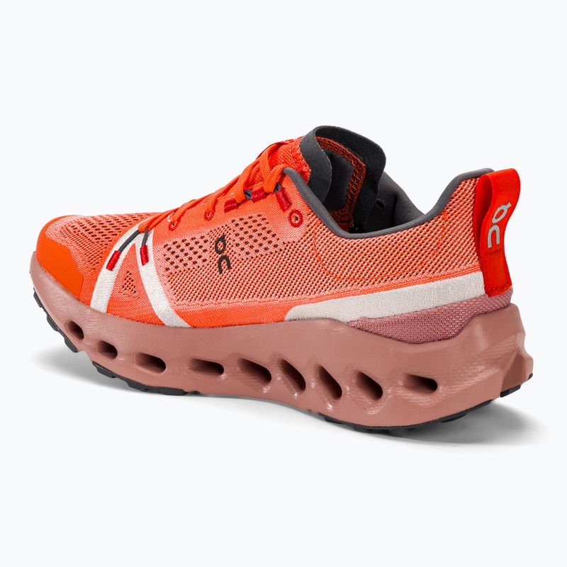 Scarpe da corsa On Cloudsurfer Trail flame/dustrose per uomo 3