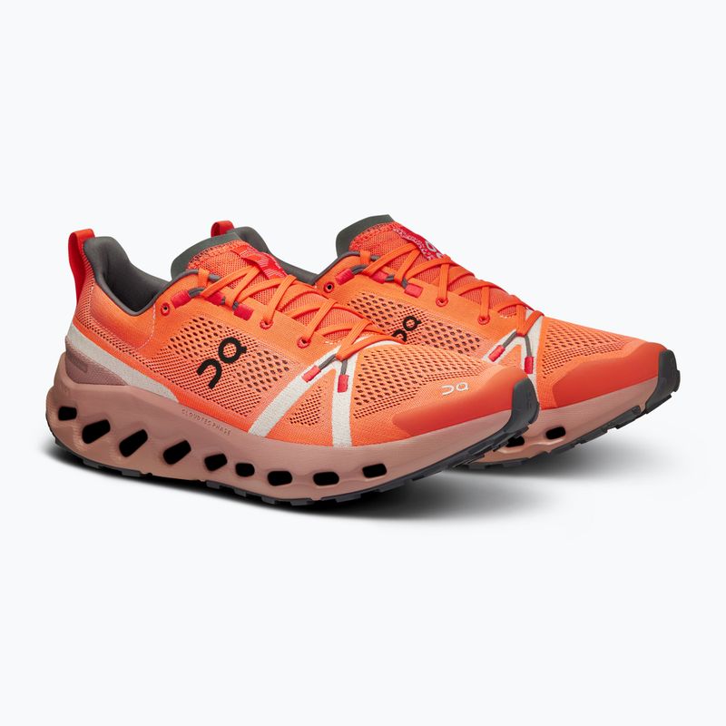 Scarpe da corsa On Running Cloudsurfer Trail flame/dustrose per uomo 8