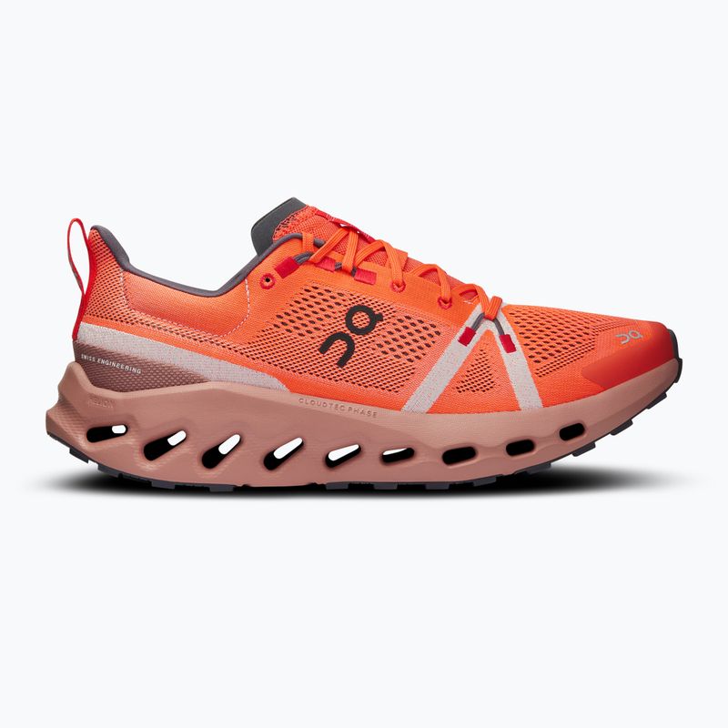 Scarpe da corsa On Running Cloudsurfer Trail flame/dustrose per uomo 9