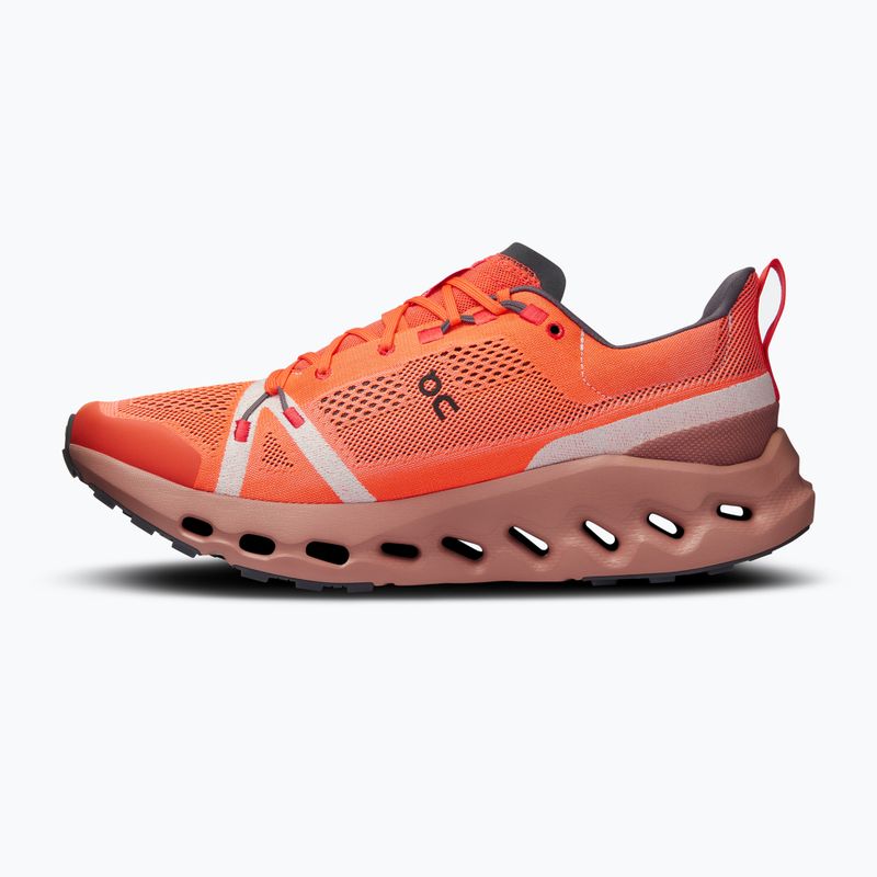 Scarpe da corsa On Running Cloudsurfer Trail flame/dustrose per uomo 10