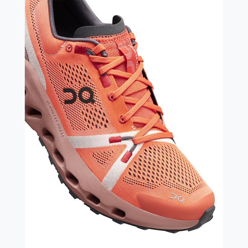 Scarpe da corsa On Cloudsurfer Trail flame/dustrose da donna 14