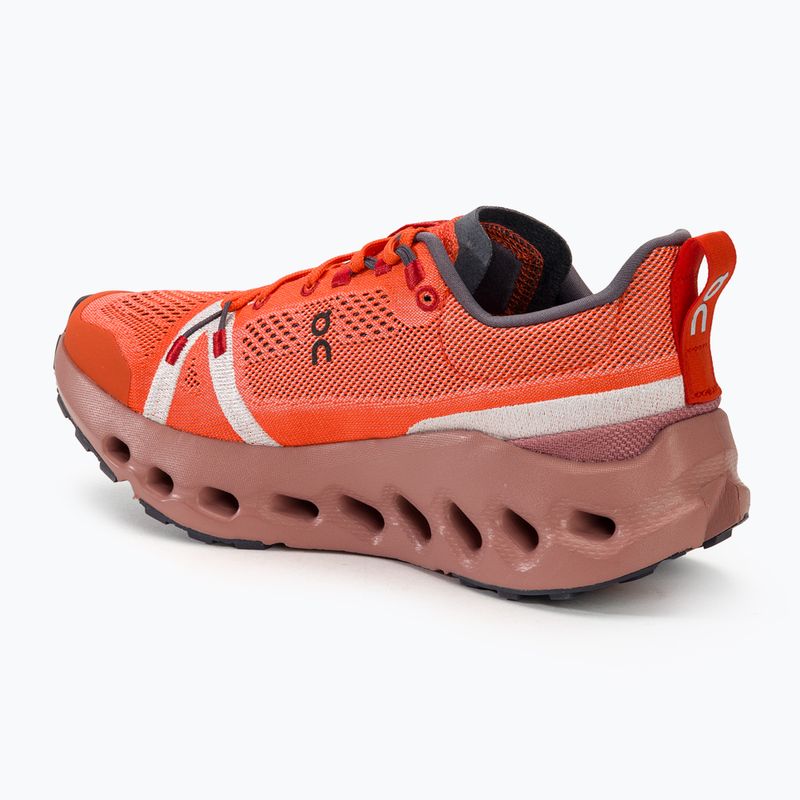 Scarpe da corsa On Cloudsurfer Trail flame/dustrose da donna 3
