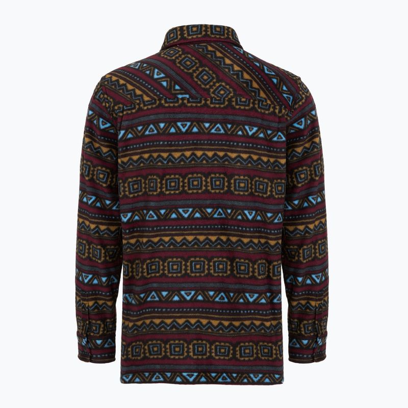 Camicia uomo ThirtyTwo Rest Stop Zip Up maroon 2