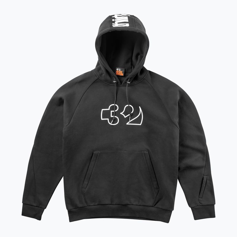 Felpa uomo ThirtyTwo Team Tech Hoodie black