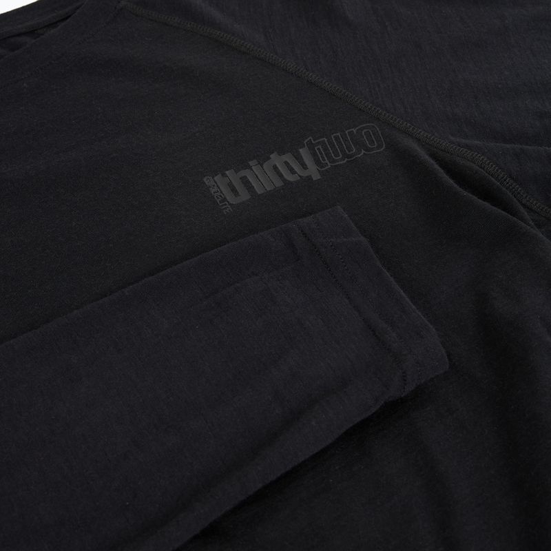 Maglia termica a manica lunga da uomo ThirtyTwo Ridelite Merino black/black 3