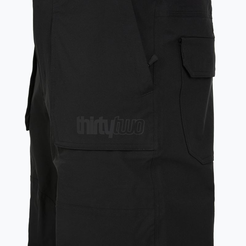 Pantaloni da snowboard uomo ThirtyTwo Basement Bib black 4