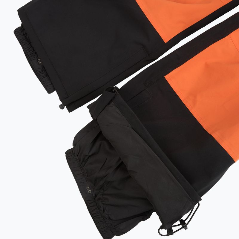 Pantaloni da snowboard uomo ThirtyTwo Basement Bib black/orange 6