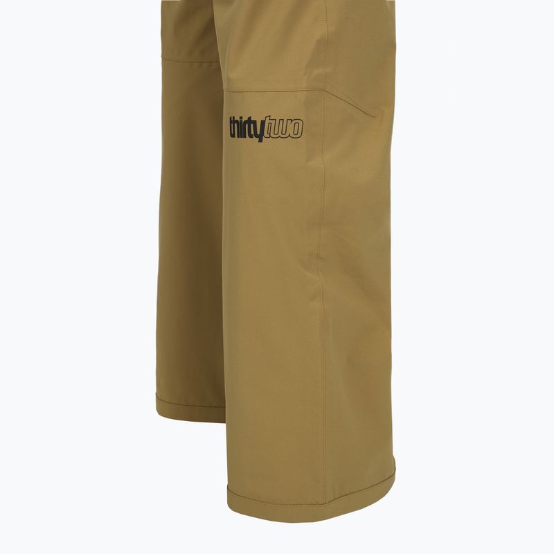 Pantaloni da snowboard uomo ThirtyTwo Wooderson khaki 4