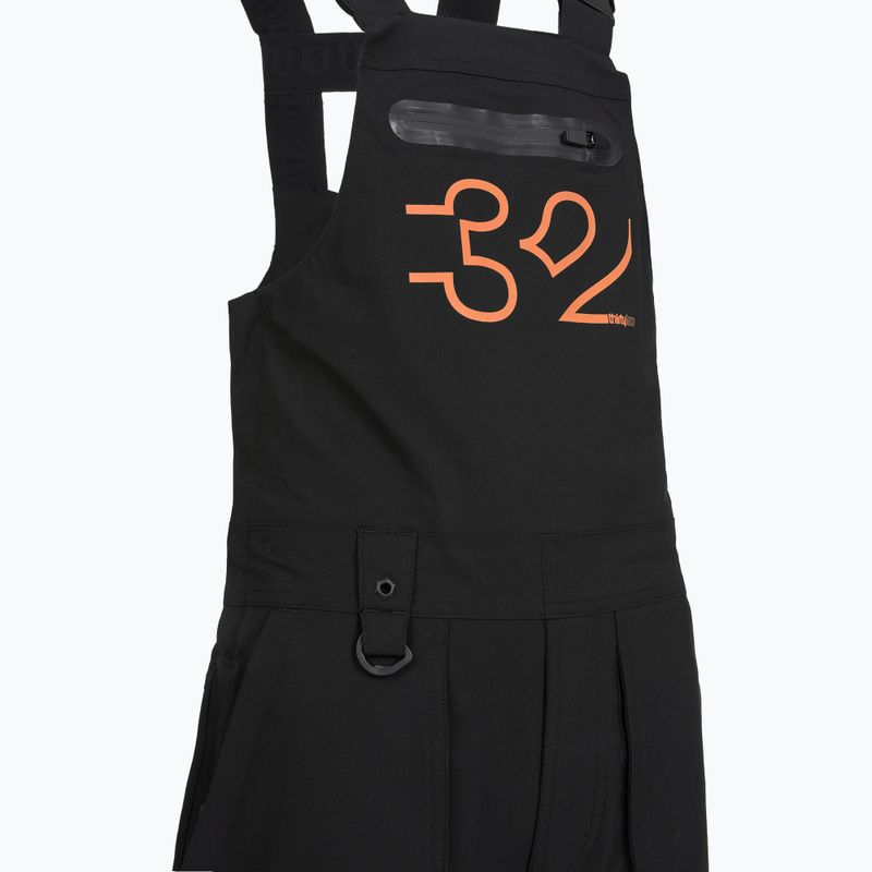 Salopette da snowboard per bambini ThirtyTwo Basement Bib black/orange 4