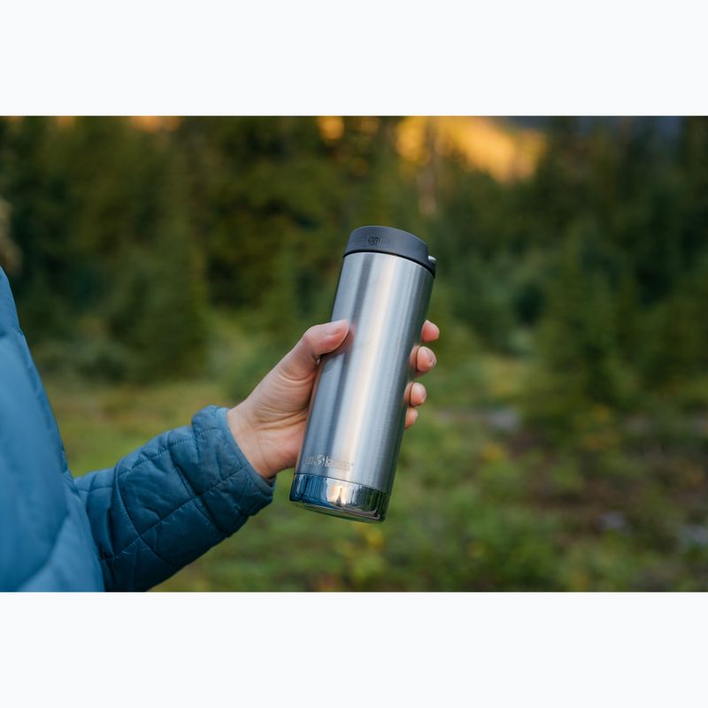 Klean Kanteen TKWide Cafe Cap 473 ml tazza termica in acciaio inox spazzolato 2