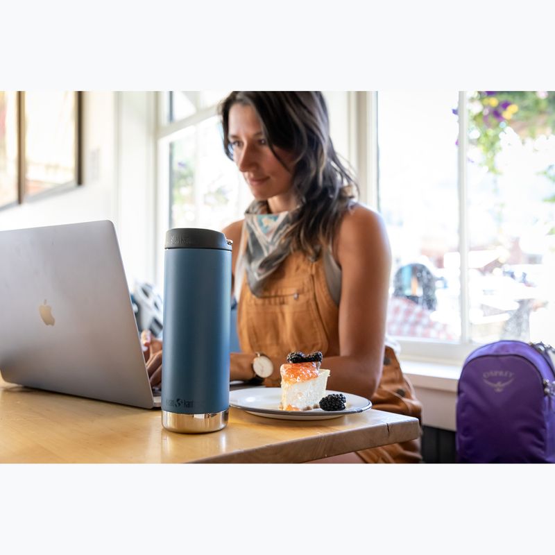 Klean Kanteen TKWide Cafe Cap 473 ml tazza termica in vero teal 5
