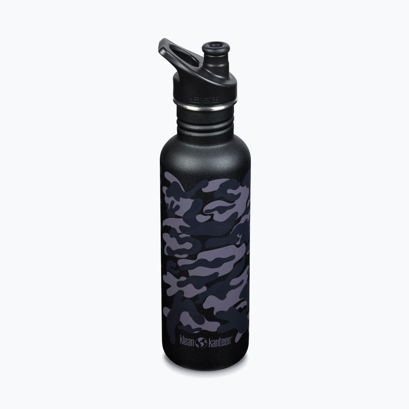 Bottiglia da viaggio Klean Kanteen Classic 0,8 l nero camo