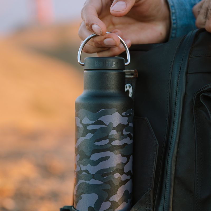 Bottiglia da viaggio Klean Kanteen Classic VI 592 ml nero camo 6