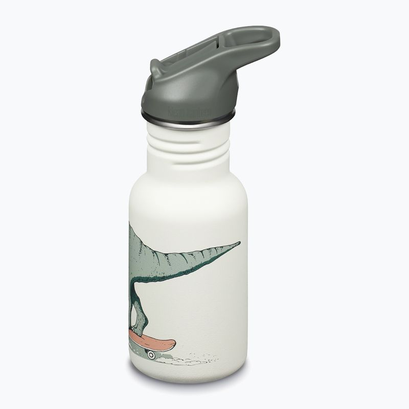 Klean Kanteen Flip Seal Sport Cap Straw 355 ml bottiglia da viaggio per bambini con pattini a forma di dino 2