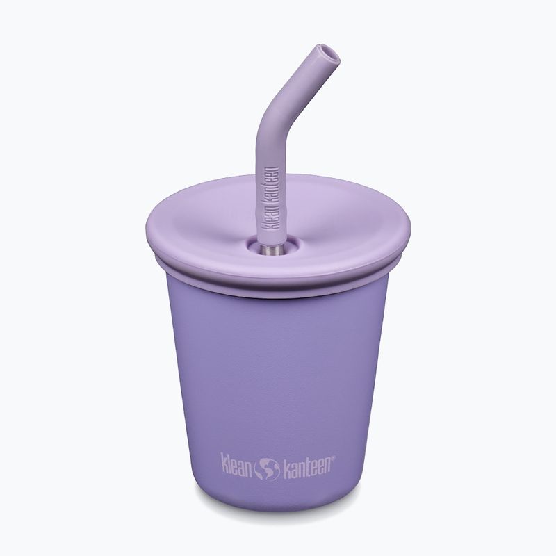 Tazza KLEAN KANTEEN Steel Straw Lid 296 ml paisley purple