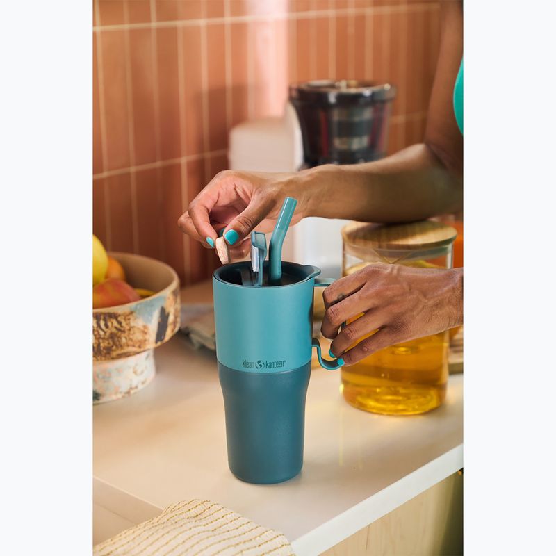 Borraccia termica KLEAN KANTEEN Rise Tumbler Flip Straw 1064 ml brittany blue 2