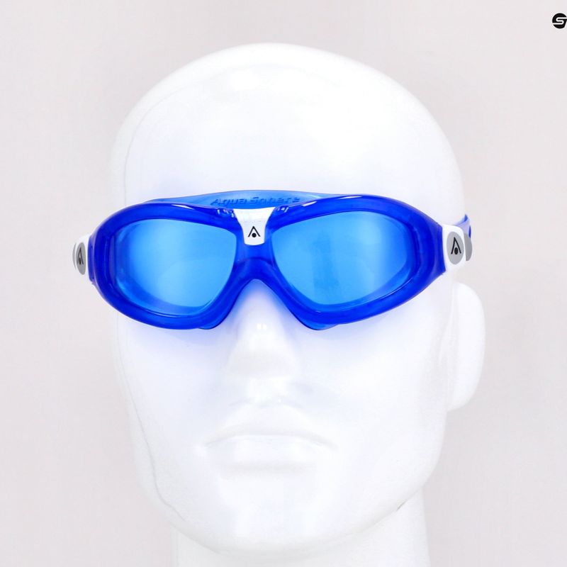 Aquasphere Seal Kid 2 maschera da nuoto per bambini blu/bianco/blu 7