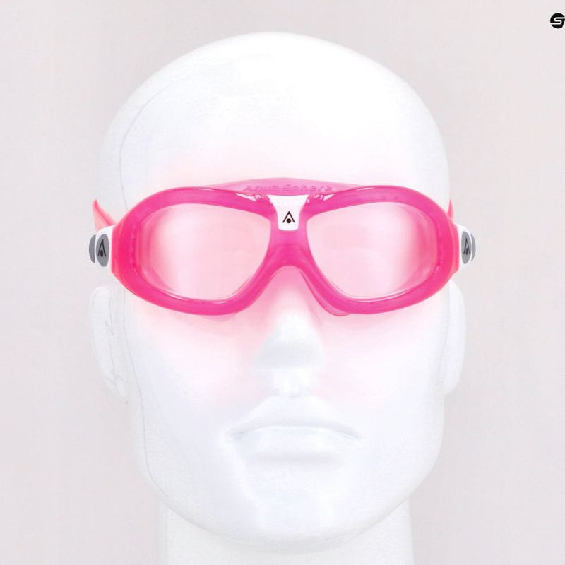 Maschera da nuoto per bambini Aquasphere Seal Kid 2 2022 rosa/rosa/chiaro 7