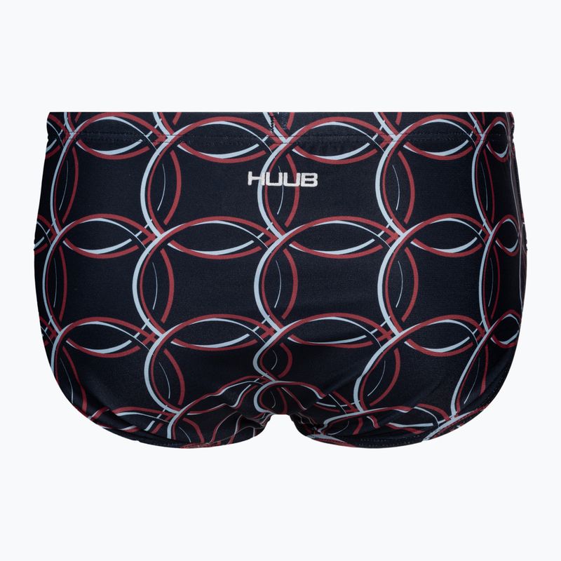 Slip da bagno HUUB Ali Brownlee Brief uomo nero/rosso 2