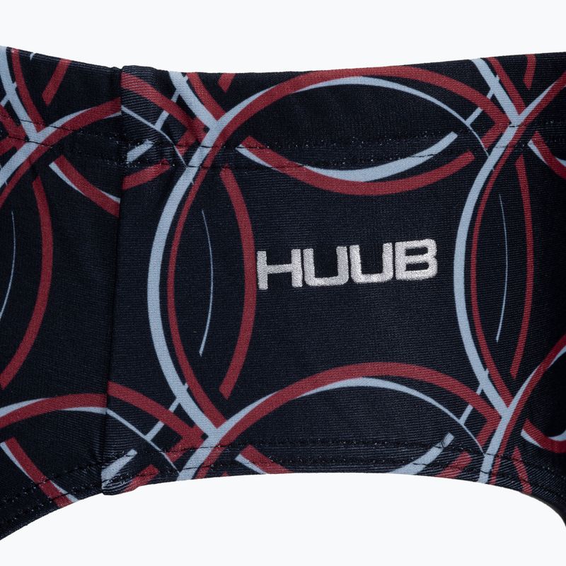Slip da bagno HUUB Ali Brownlee Brief uomo nero/rosso 3