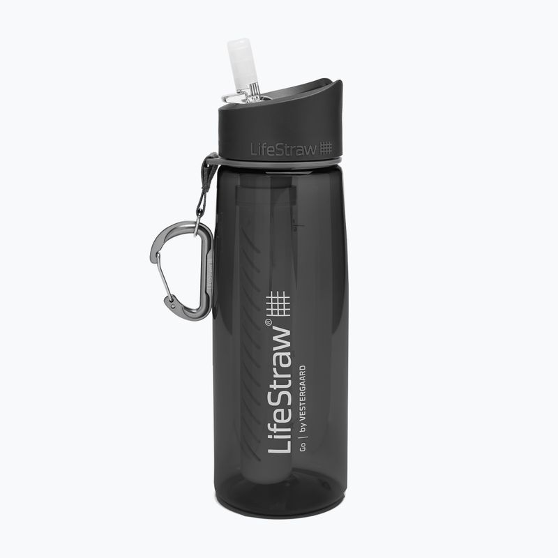 Bottiglia da viaggio LifeStraw Go 650 ml grigio scuro