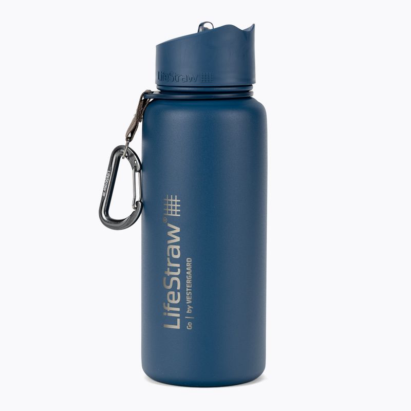 LifeStraw Go Bottiglia da viaggio in acciaio inox 700 ml blu medio