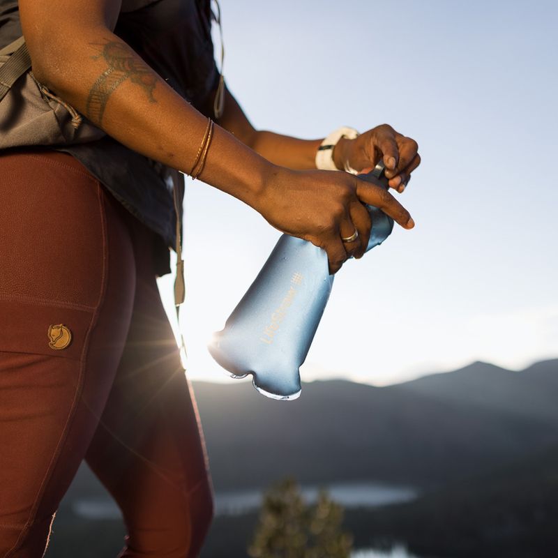 Softflask LifeStraw Peak Squeeze, supporto blu 9