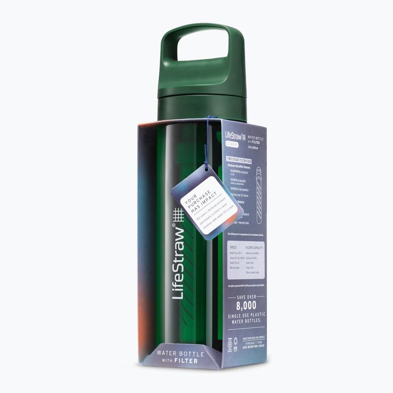 Lifestraw Go 2.0 bottiglia da viaggio con filtro 650ml verde terrazza 3