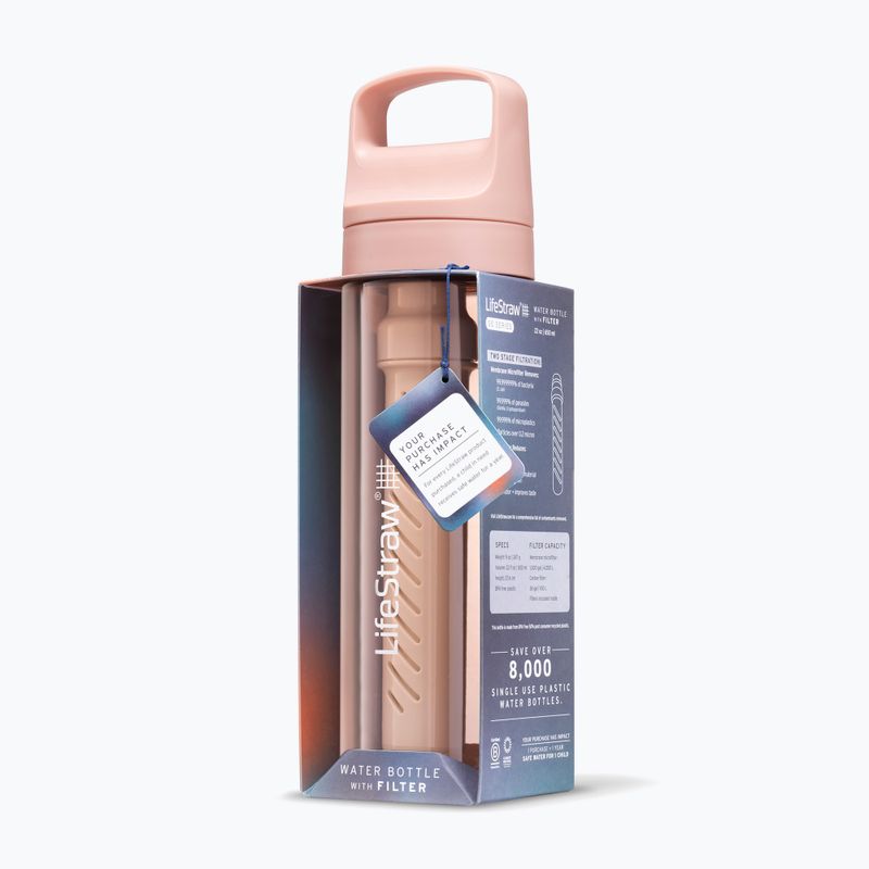 Lifestraw Go 2.0 bottiglia da viaggio con filtro 650ml rosa ciliegia 3