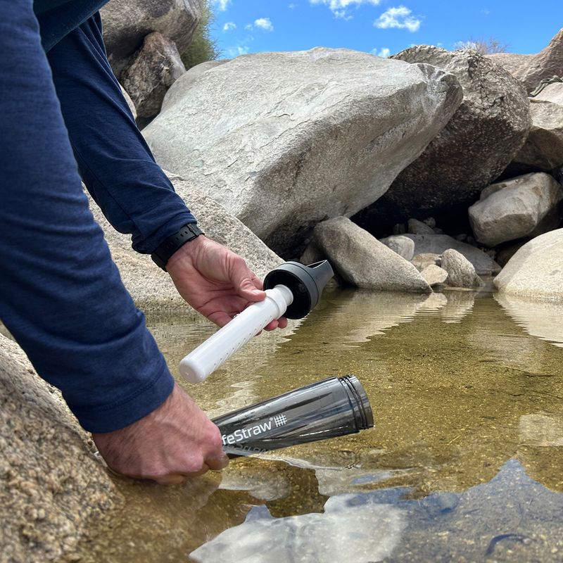 Bottiglia da viaggio Lifestraw Go 2.0 con filtro 1 l nero 5