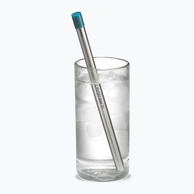 LifeStraw SIP 1-Piece Water Fitting Straw con custodia per il trasporto laguna teal