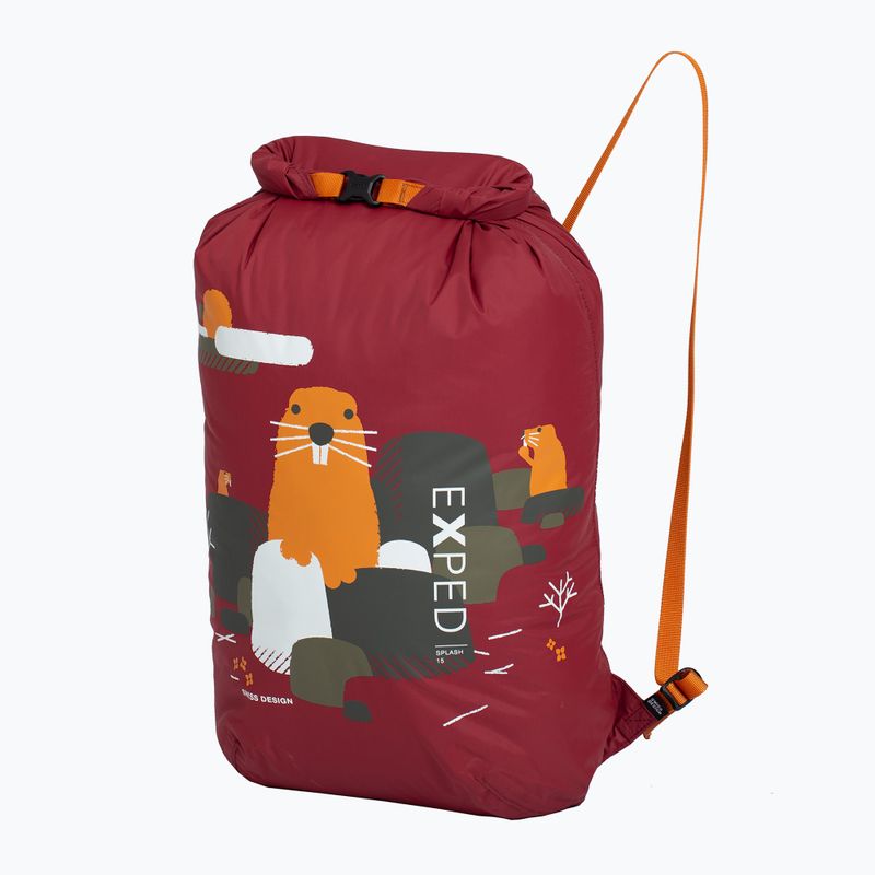 Zaino impermeabile Exped Splash 15 l bordeaux