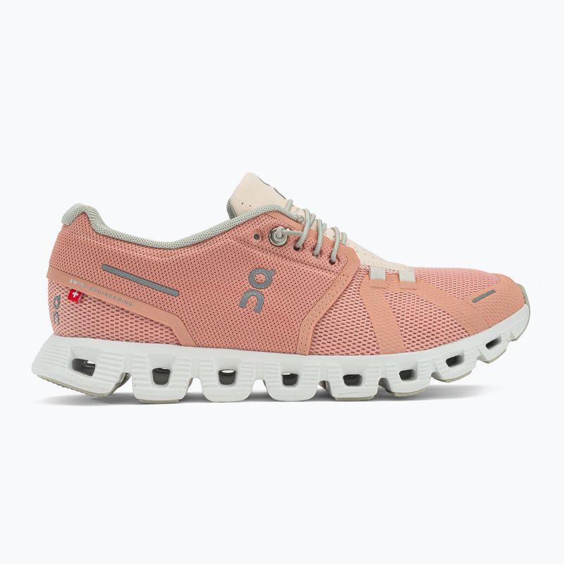 Scarpe da corsa da donna On Cloud 5 rose/shell 2