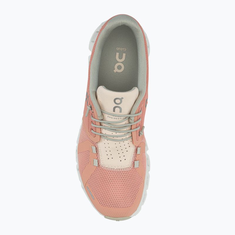 Scarpe da corsa da donna On Running Cloud 5 rose/shell 6