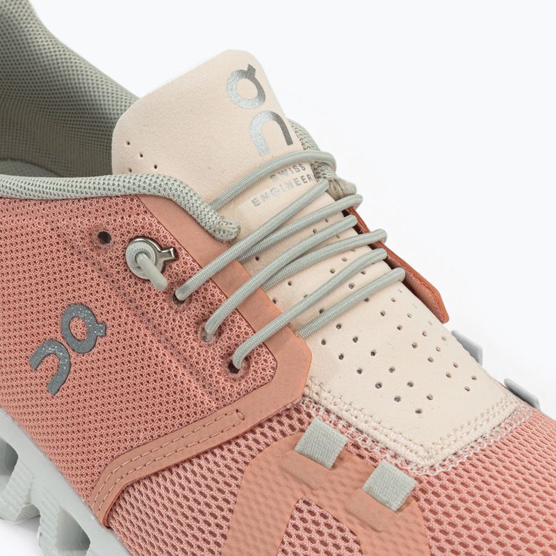 Scarpe da corsa da donna On Running Cloud 5 rose/shell 8