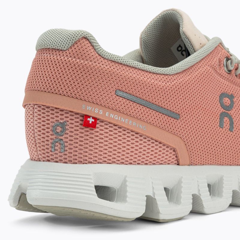 Scarpe da corsa da donna On Cloud 5 rose/shell 9