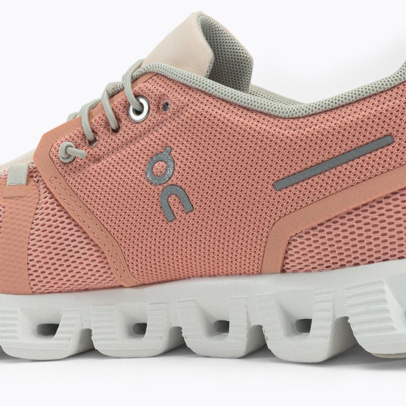 Scarpe da corsa da donna On Cloud 5 rose/shell 10