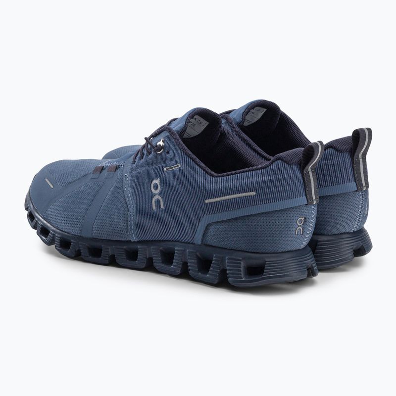 Scarpe da corsa On Cloud 5 Waterproof metal/navy da uomo 3