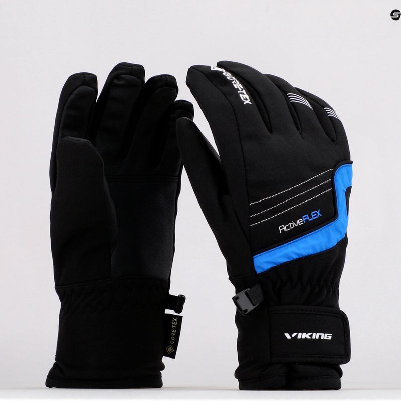 Guanto da sci per bambini Viking Helix GTX blu 8