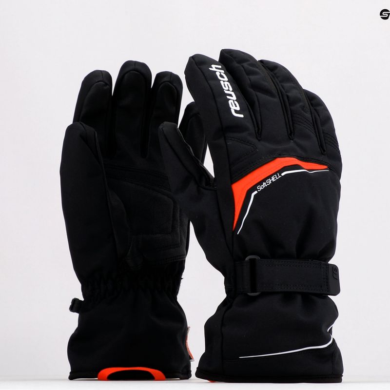 Guanto da sci Reusch Primus R-TEX XT 2022 nero/rosso fuoco 8