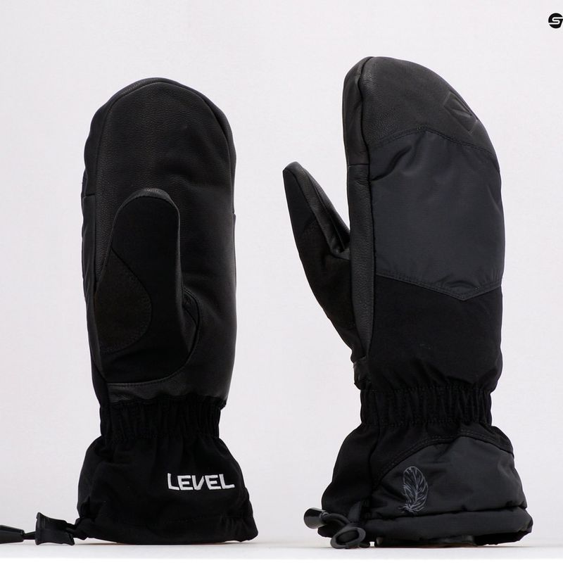 Guanto da snowboard da uomo Level Yeti Mitt nero 7
