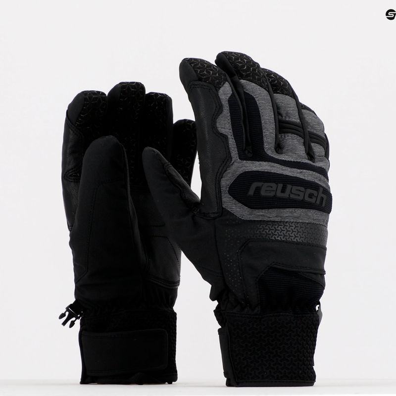 Guanto da sci Reusch Stuart R-TEX XT nero melange/nero 8