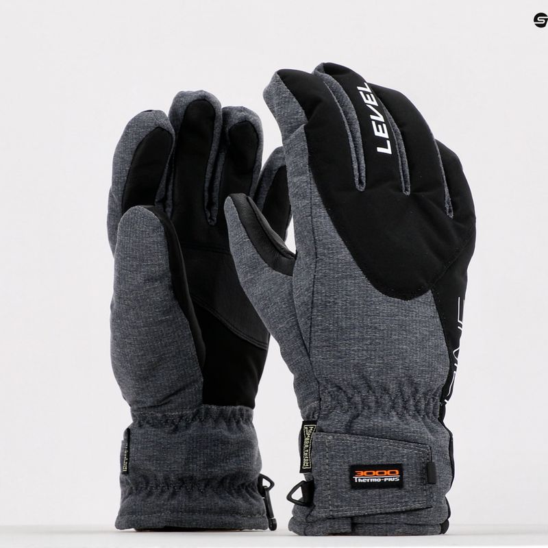Guanti da sci da uomo Level Alpine pk nero 5