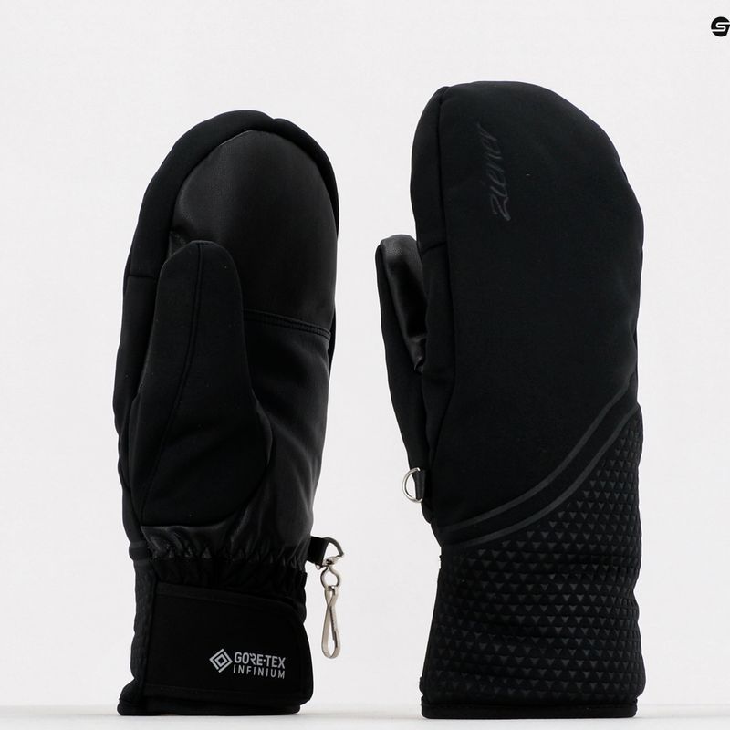 Guanti da snowboard da donna ZIENER Kantala Gtx Inf Mitten nero 801157.12 6