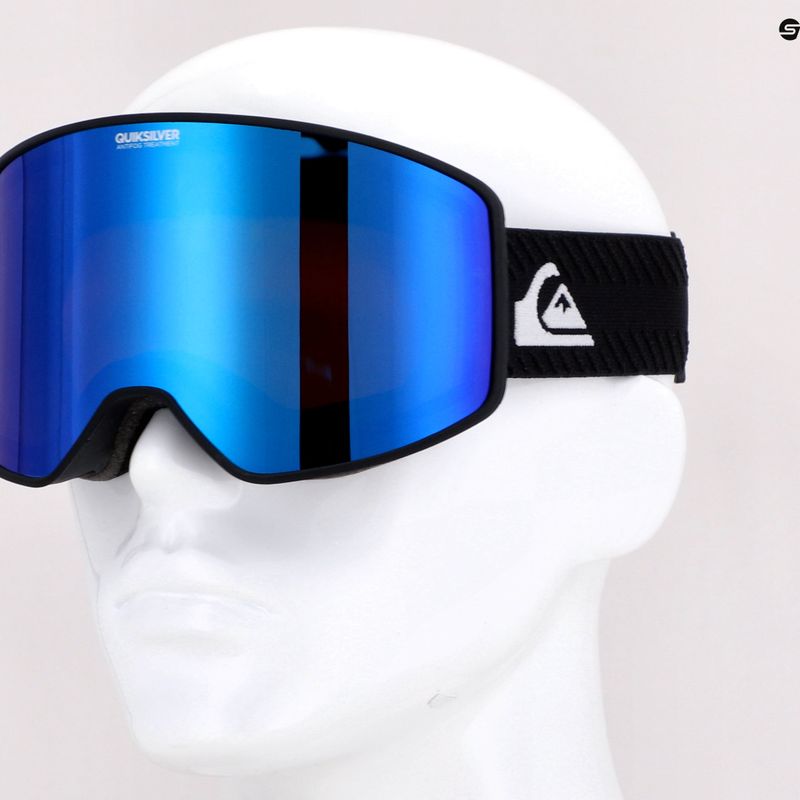 Occhiali da snowboard Quiksilver Storm true black/amber rose blue 7